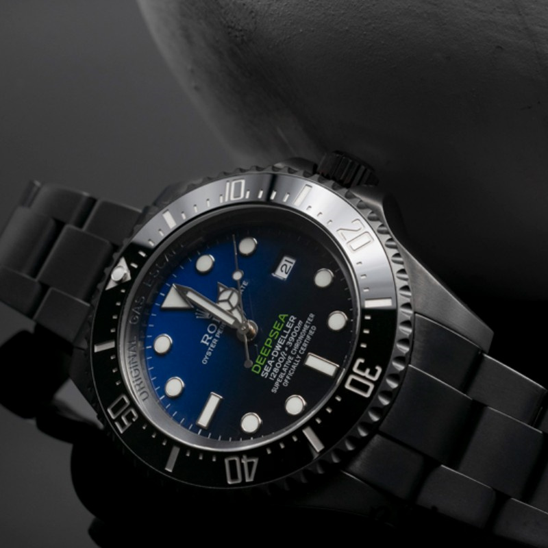 Rolex Sea-Dweller Deepsea 116660 PVD/DLC Coated Stainless Steel D-Blue Dial 44MM Mens Replica Watch