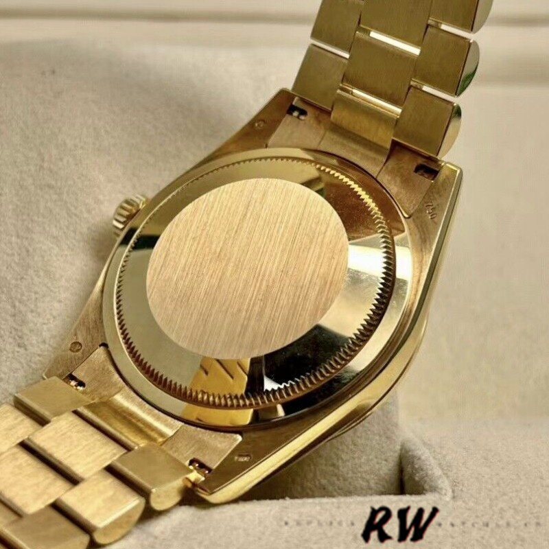 Rolex Day-Date 118208 Yellow Gold Mother of Pearl Diamond Dial 36mm Unisex Replica Watch