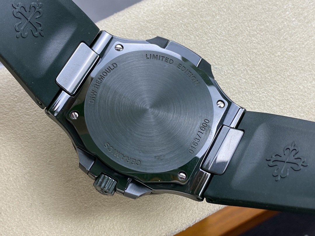 Patek Philippe Nautilus Green Rubber Blue Dial 5711 40MM Watch