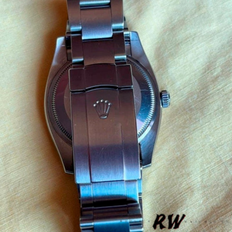 Rolex Oyster Perpetual Air-King 114234 Blue Dial fluted white gold bezel 34mm Unisex replica watch