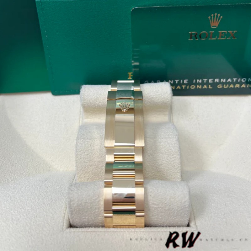 Rolex Sky-Dweller 326938 Yellow Gold White Dial 42mm Mens Replica Watch