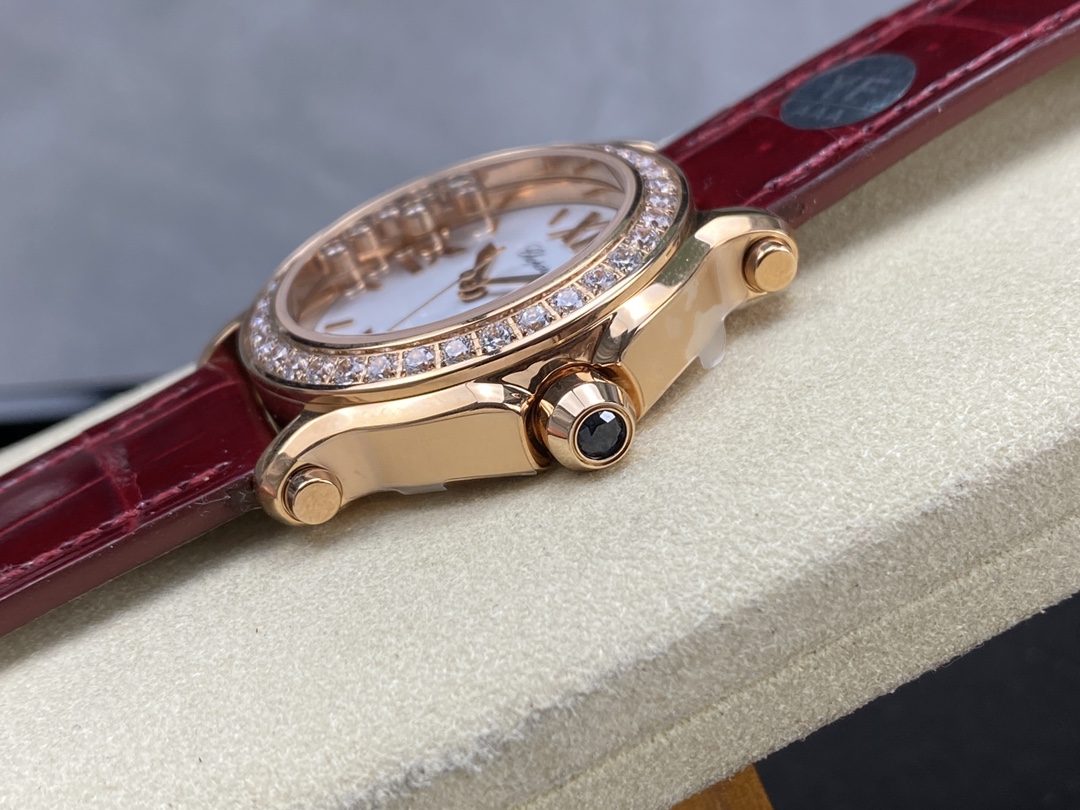 Chopard Happy Sport Rose Gold Women's Quartz Watch 278475-3037