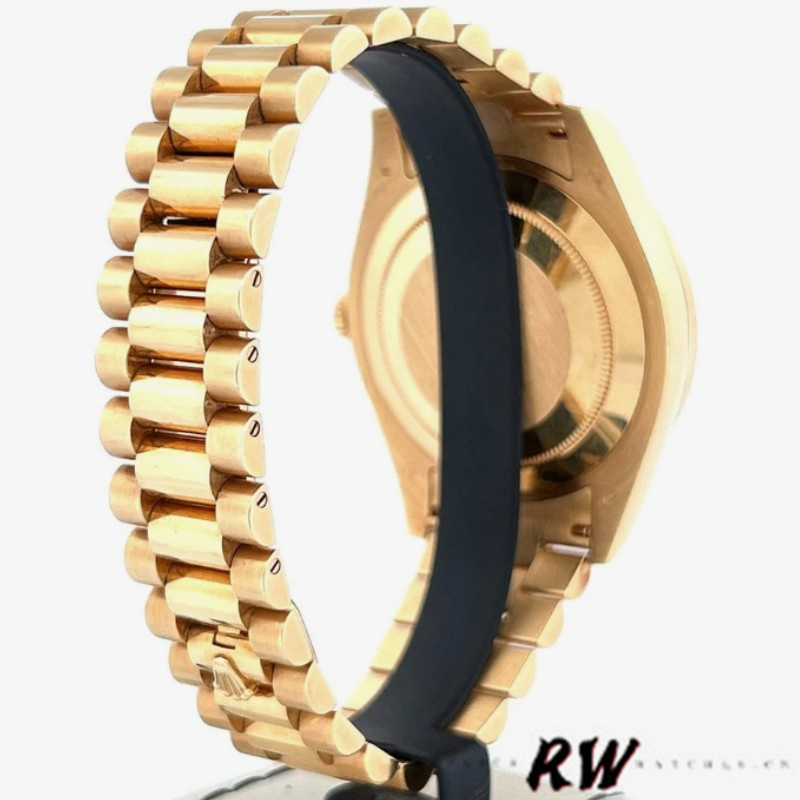 Rolex Day-Date 218348 Black Roman Dial 41MM Mens Replica Watch