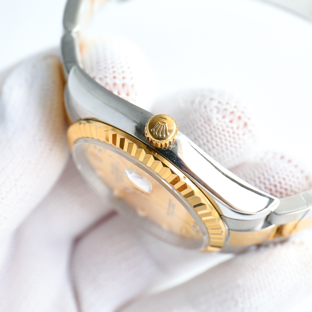 Rolex Datejust 36MM 126233 0018 Champagne Diamond Dial Unisex Replica Watch