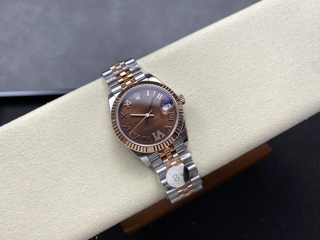 Rolex Datejust 31mm Rose Gold 278271 0004 Chocolate Roman VI Jubilee