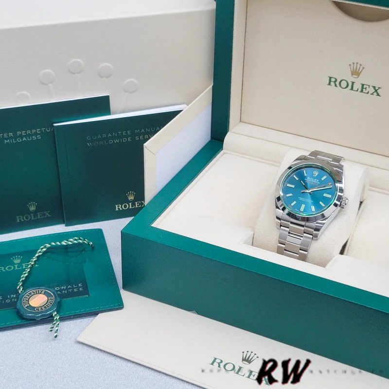 Rolex Milgauss 116400GV Stainless Steel Z-blue Dial 40mm Mens Replica Watch