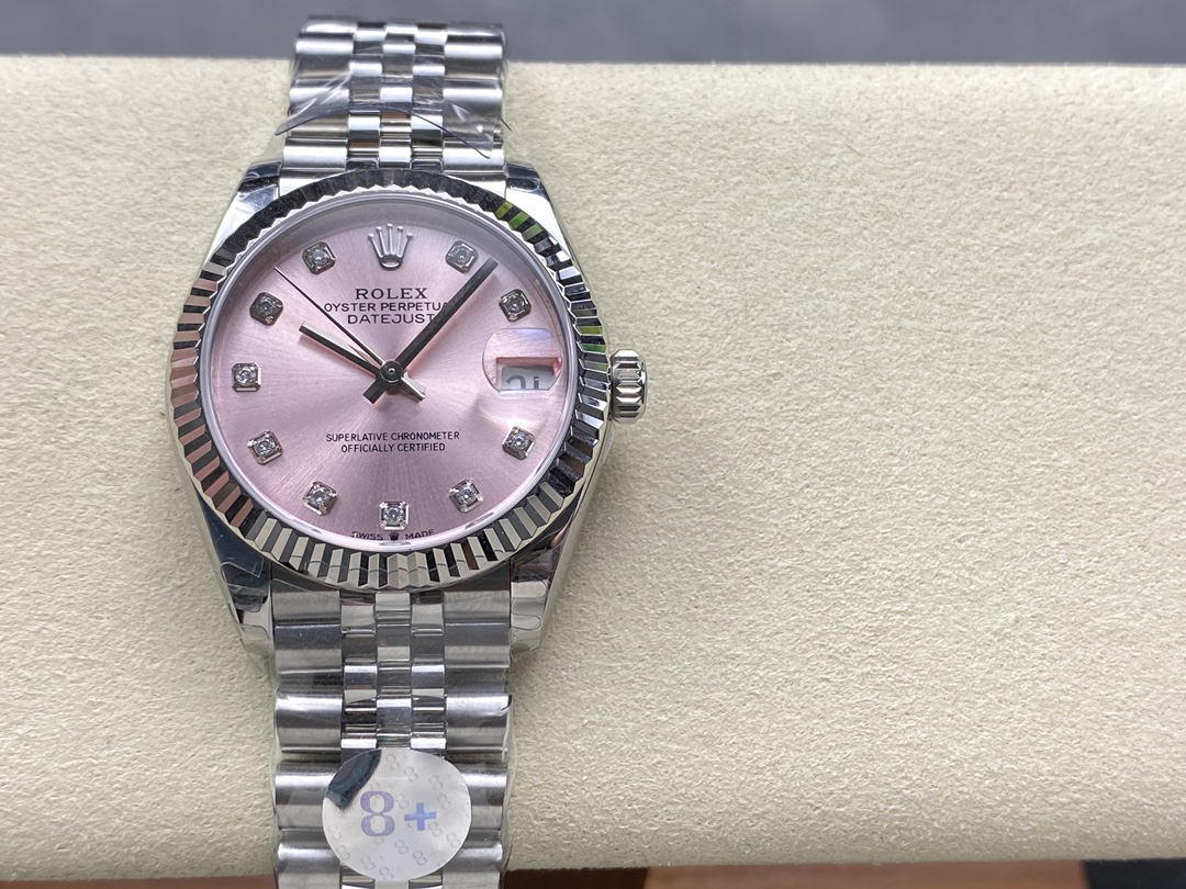 Rolex Datejust 31 Pink Dial Diamonds Jubilee 278274 0032 Women's Watch