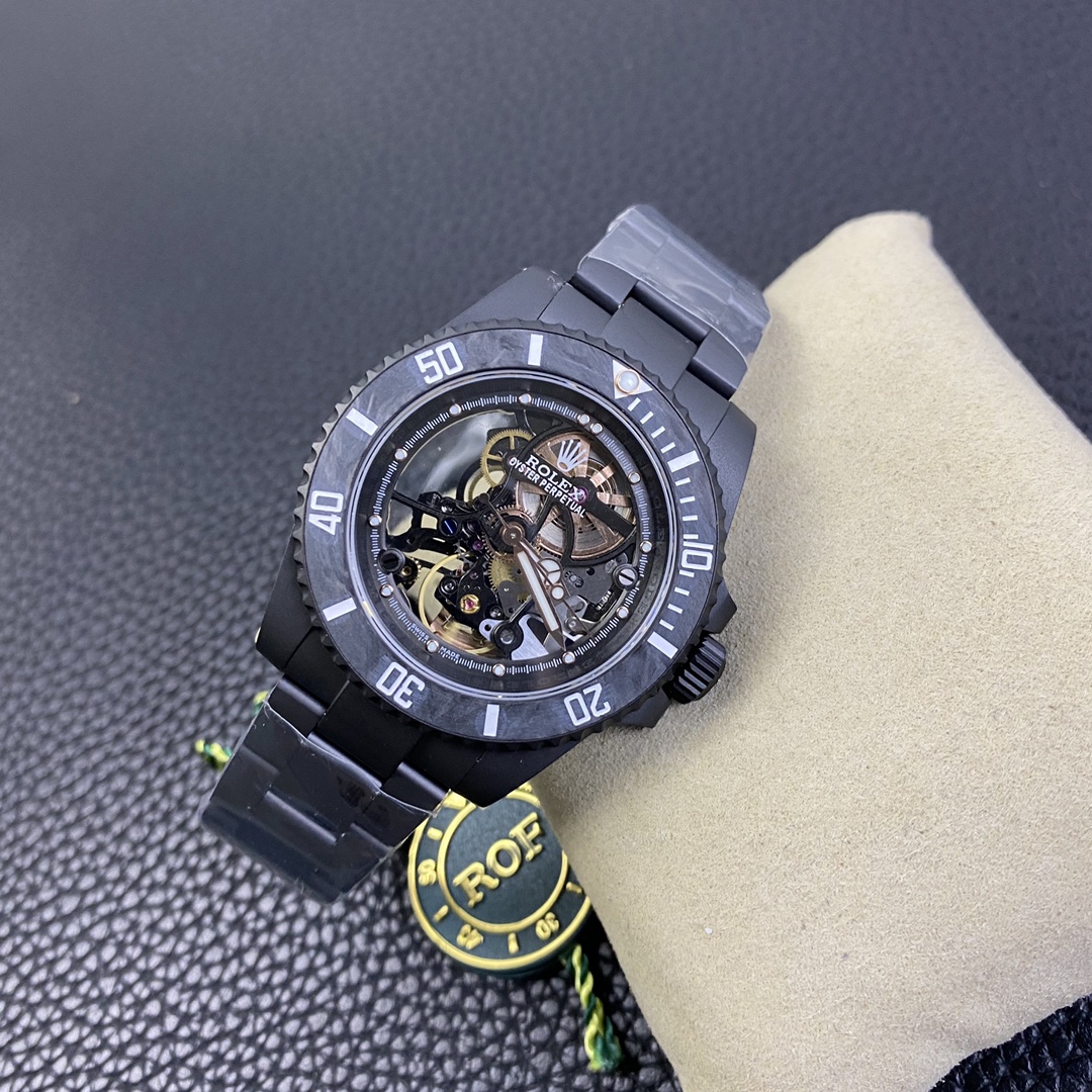 Rolex Submariner Black PVD Andrea Pirlo Project 114060 Skeleton Dial 40mm