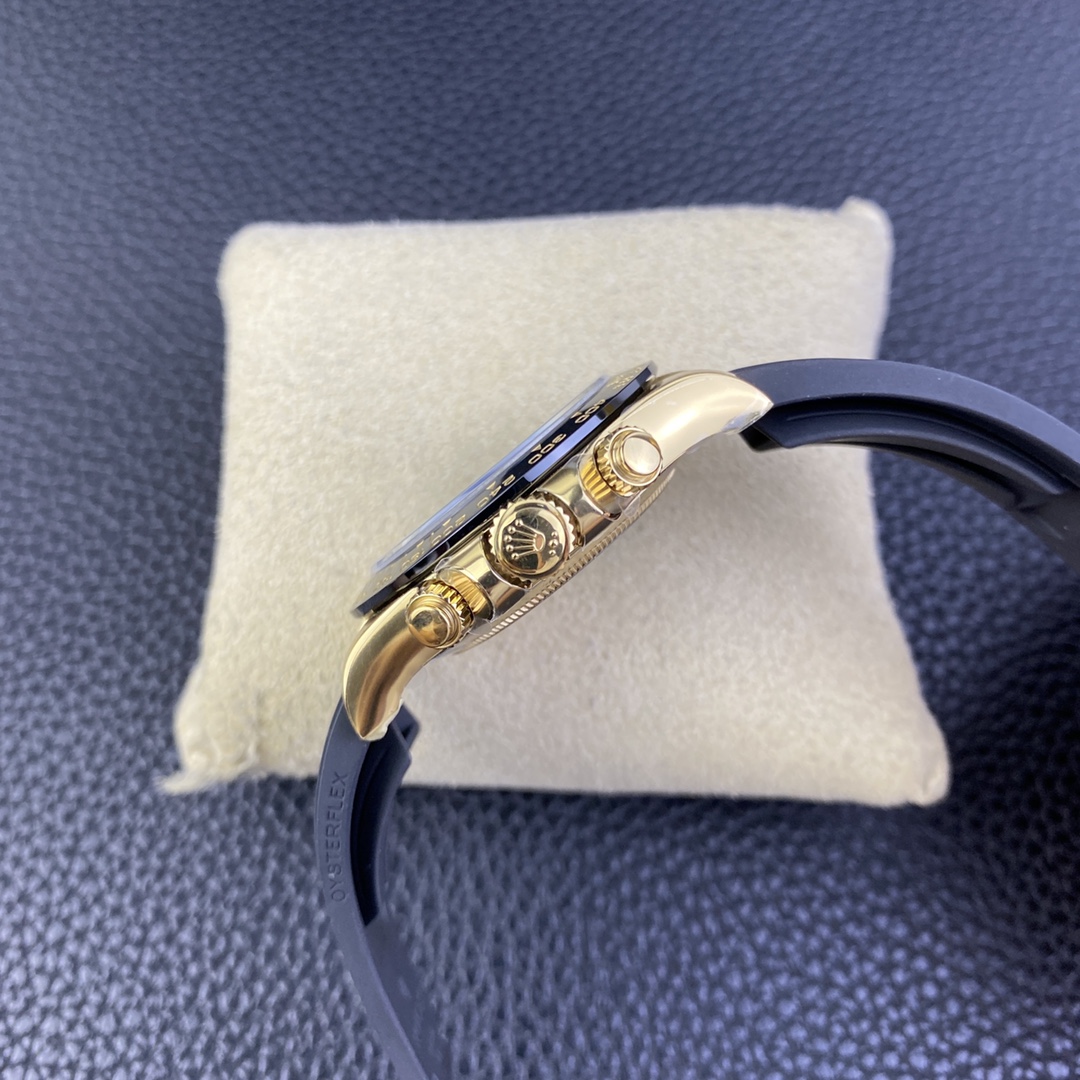 Rolex Cosmograph Daytona 116518LN White Dial Black Rubber Strap 40mm Mens Replica Watch