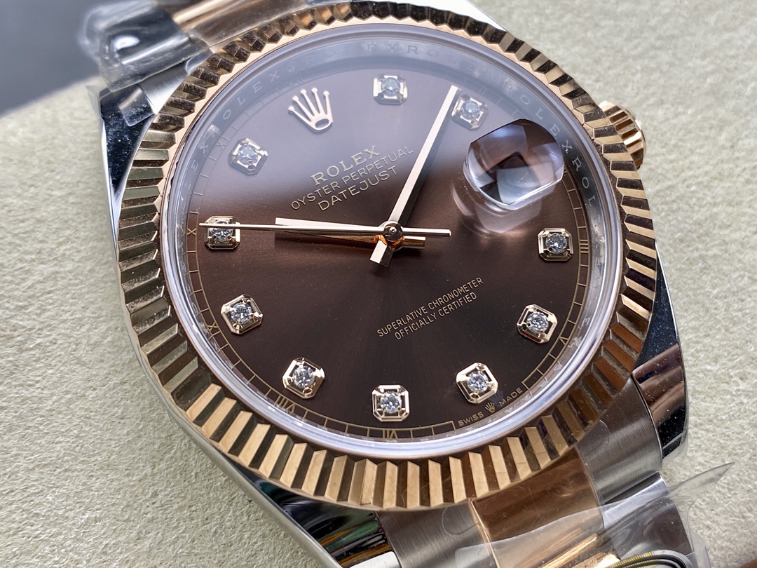 Rolex Datejust 126331 0003 Chocolate Diamond Oyster 41mm Steel