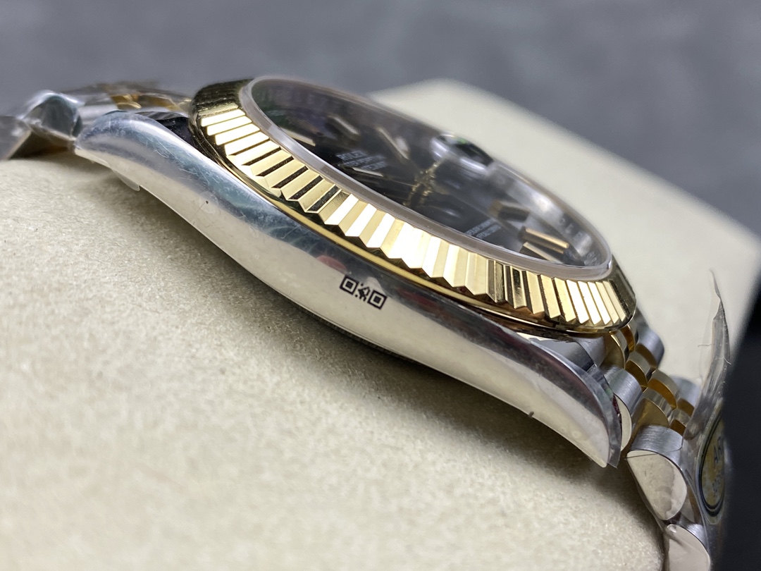 Rolex Datejust 41 Black Dial Gold & Steel 126333 0014 Men's Watch