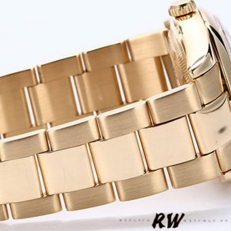 Rolex Day-Date 118208 Black Mother of Pearl Diamond Dial 36mm Unisex Replica Watch