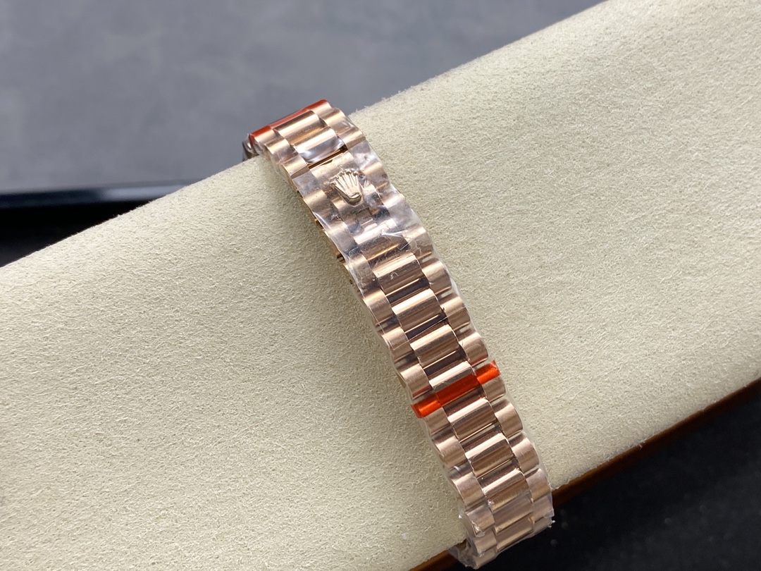 Rolex Datejust 28mm Everose Gold 279135RBR 0001 Chocolate 17 Diamond President Lady