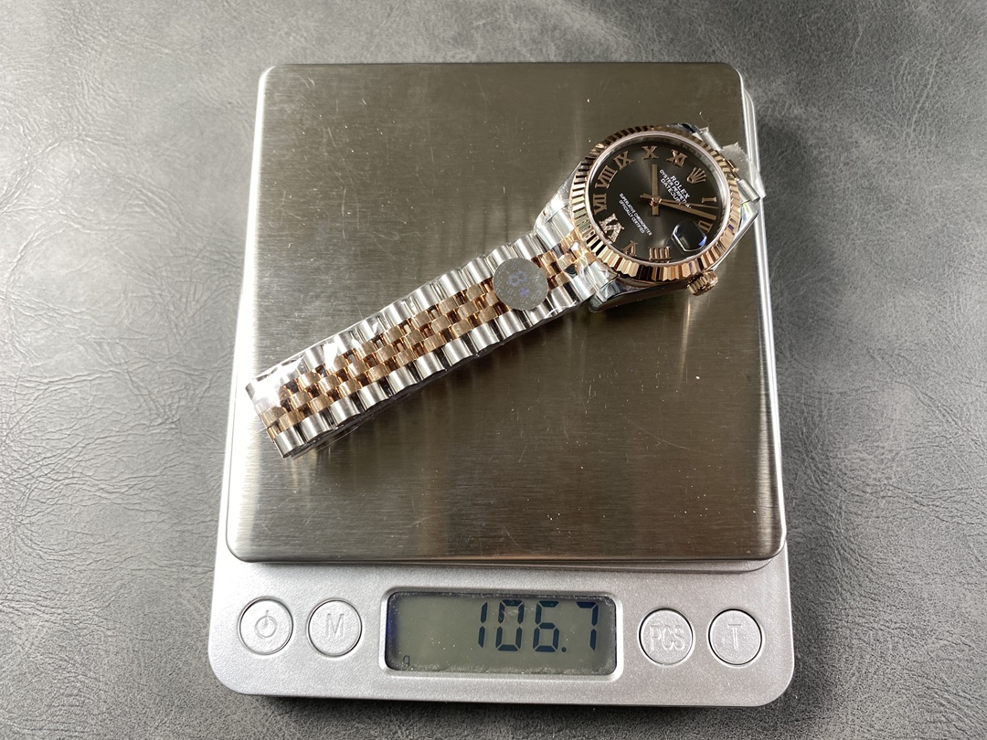 Rolex Datejust 31 Slate Grey Dial Diamond VI 278271 0030 Women's Watch