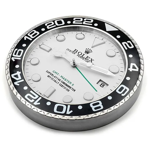 Rolex GMT Master Black & White Wall Clock