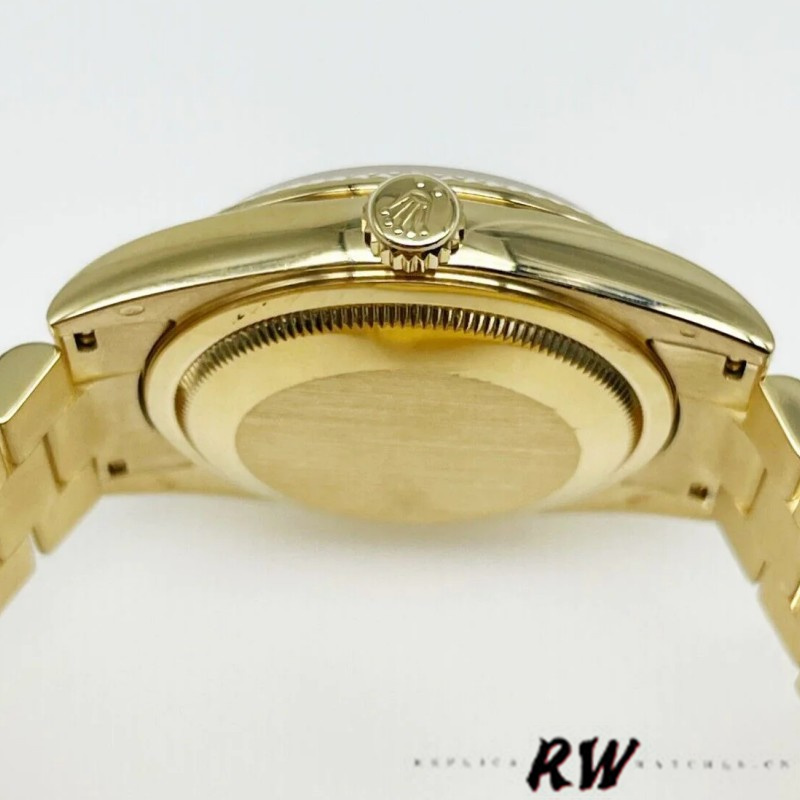 Rolex Day-Date 118238 Silver Diamond Dial 36mm Unisex Replica Watch