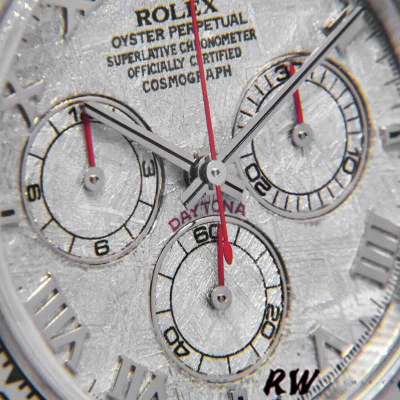 Rolex Daytona 116519 Blue Leather strap Meteorite Dial 40mm Mens Replica Watch