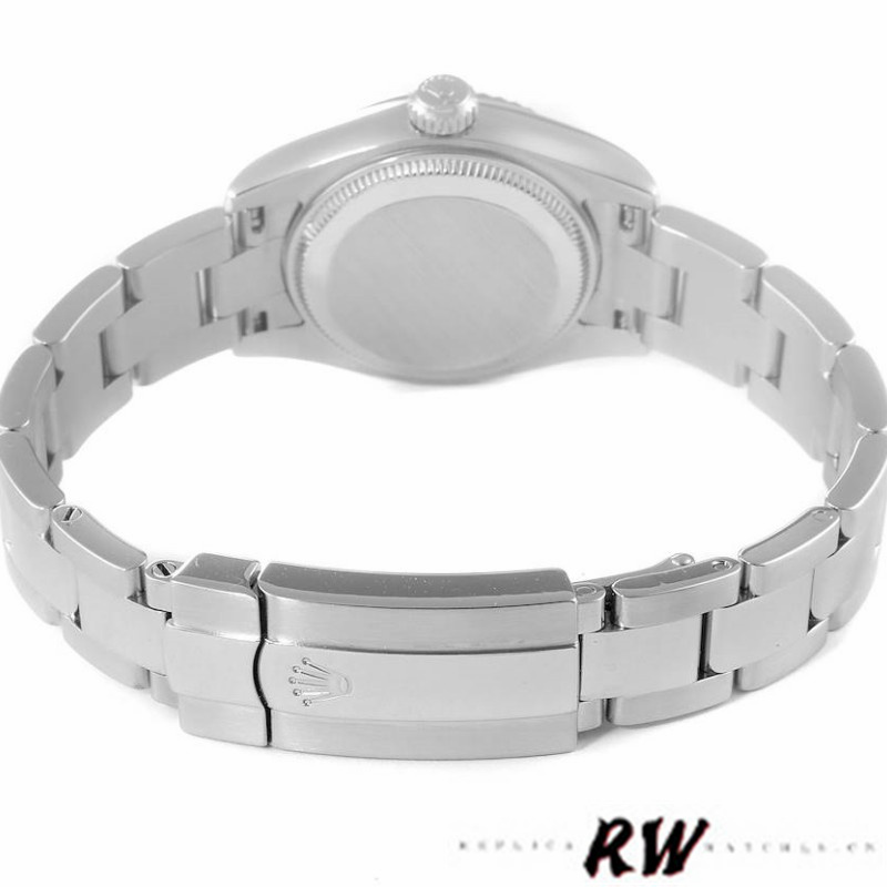 Rolex Oyster Perpetual 176234 Black Roman and Diamond Dial 26MM Lady Replica Watch