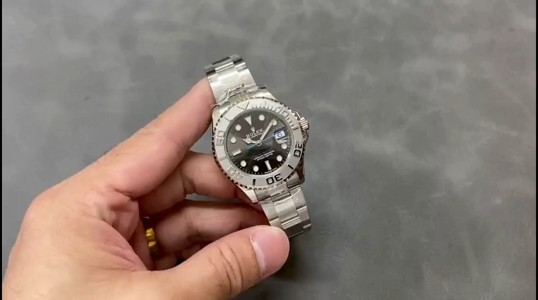 Rolex Yacht-Master 37 Automatic Slate Grey Dial Platinum Bezel Steel M268622 0002 Women's Watch