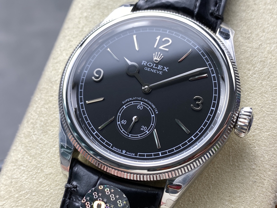 Rolex 1908 Black Dial 52509 0002 39 mm Replica Watch