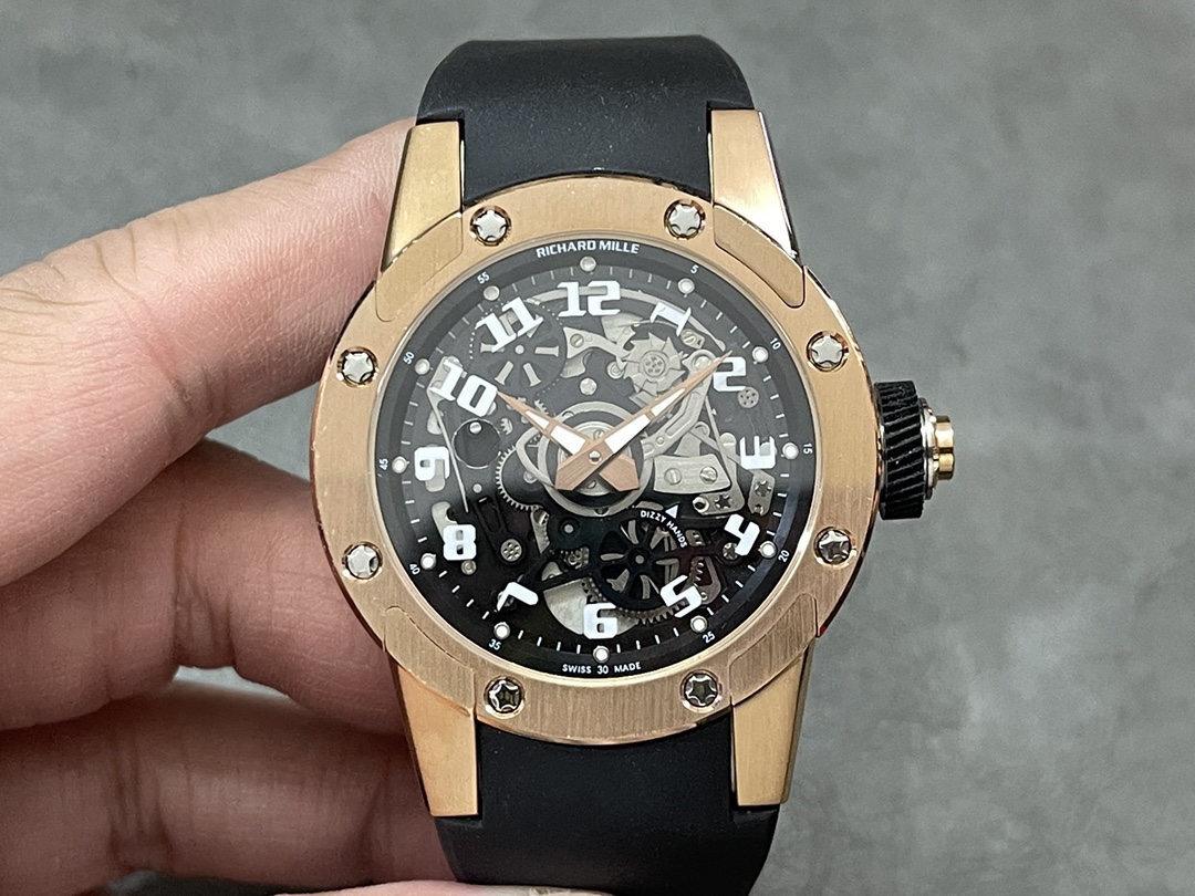 Richard Mille RM 63 01 Automatic Winding Dizzy Hands Rose Gold Watch