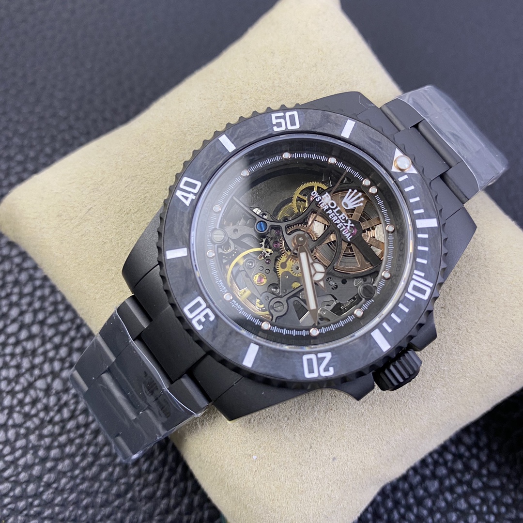 Rolex Submariner Black PVD Andrea Pirlo Project 114060 Skeleton Dial 40mm