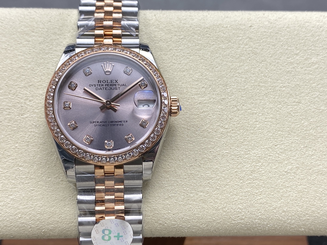 Rolex Datejust 31mm Stainless Steel and Rose Gold 278381RBR 0024 Rose Diamond Jubilee