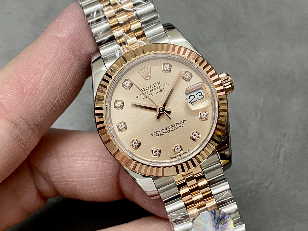 Rolex Datejust 31 Rose Diamond Dial M278271 0024 Women's Watch