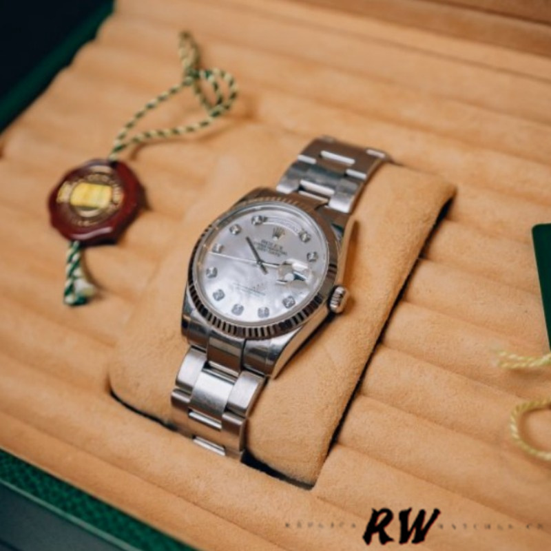 Rolex Day-Date 118239 MOP Diamond Dial 36mm Unisex Replica Watch