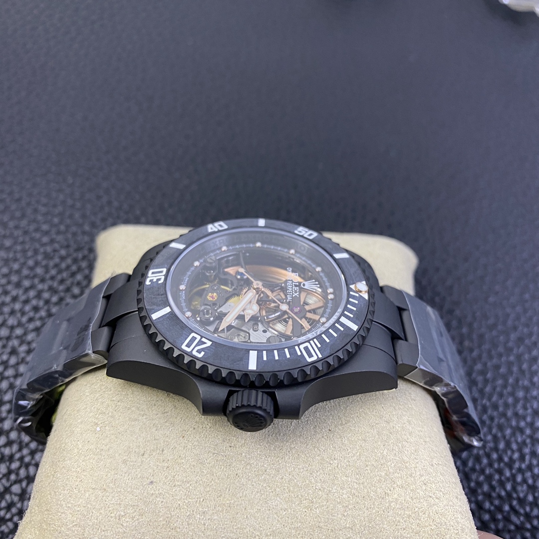 Rolex Submariner Black PVD Andrea Pirlo Project 114060 Skeleton Dial 40mm