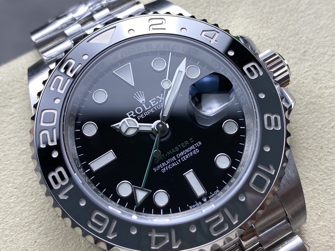 Rolex Gmt Master II Automatic Black Dial M126710GRNR 0003 40mm