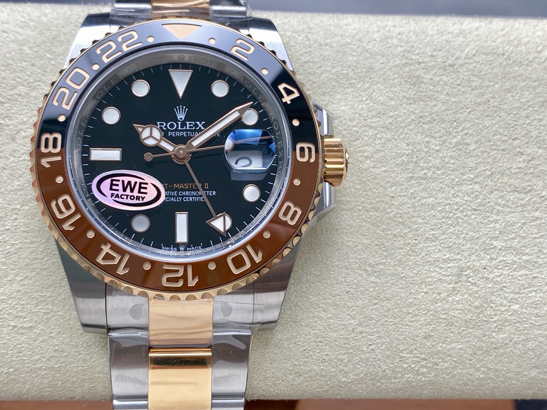 Rolex GMT-Master II 126711CHNR Black Dial 40mm Mens Replica Watch