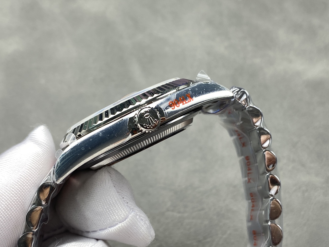 Rolex Day-Date 228239 Meteorite Grey Dial Fluted Bezel 40mm Mens Replica Watch