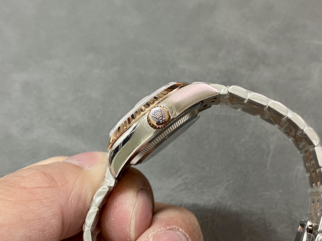 Rolex Datejust 28 Chocolate Index Steel & Rose Gold m279171 0009 Women's Watch