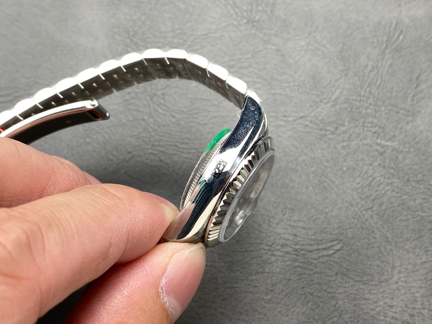 Rolex Datejust 279174 Stainless Steel Dark Grey Diamond Dial 28mm Lady Replica Watch