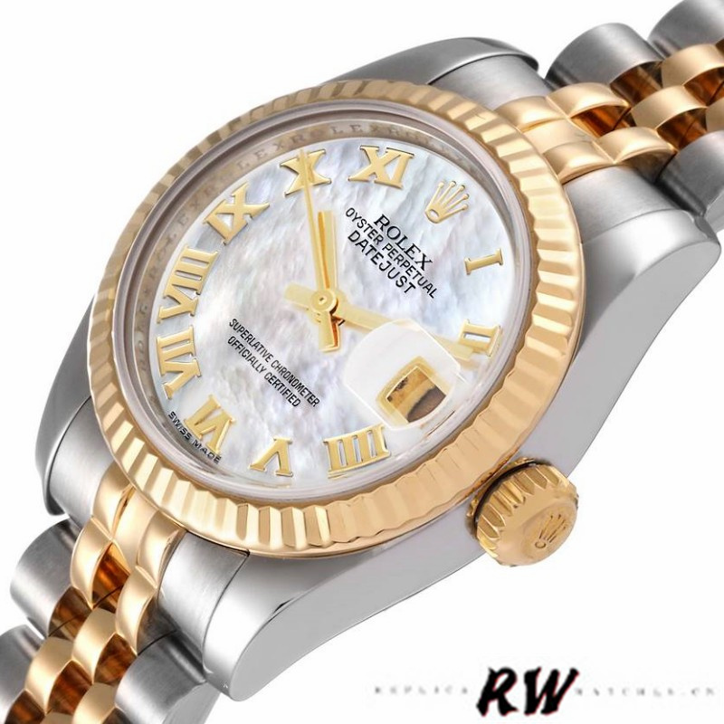 Rolex Datejust 179173 Mother Of Pearl White Dial 26MM Lady Replica Watch