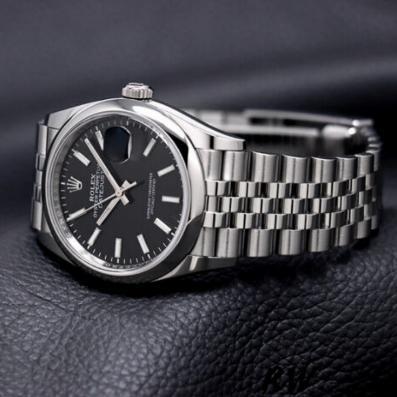 Rolex Datejust 126200 Black Index Dial Stainless Steel 36MM Unisex Replica Watch