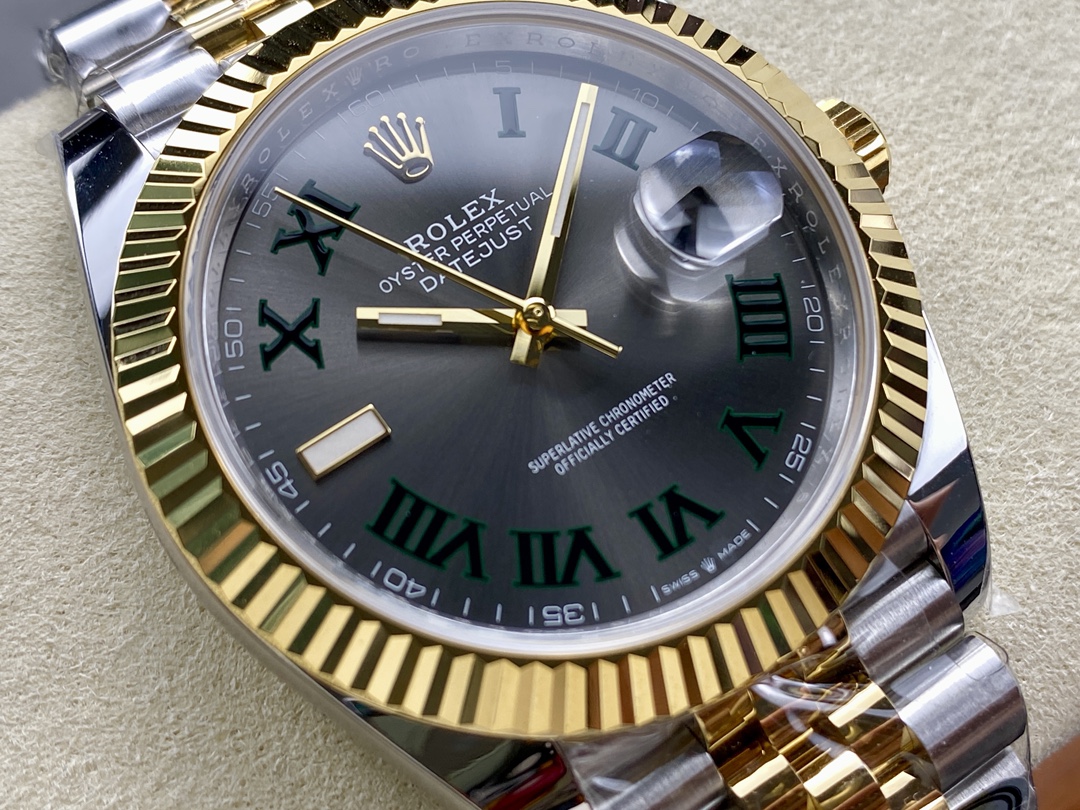 Rolex Datejust Two-Tone Steel Yellow Gold Fluted Bezel m126233 0035 36mm Unisex Replica Watch