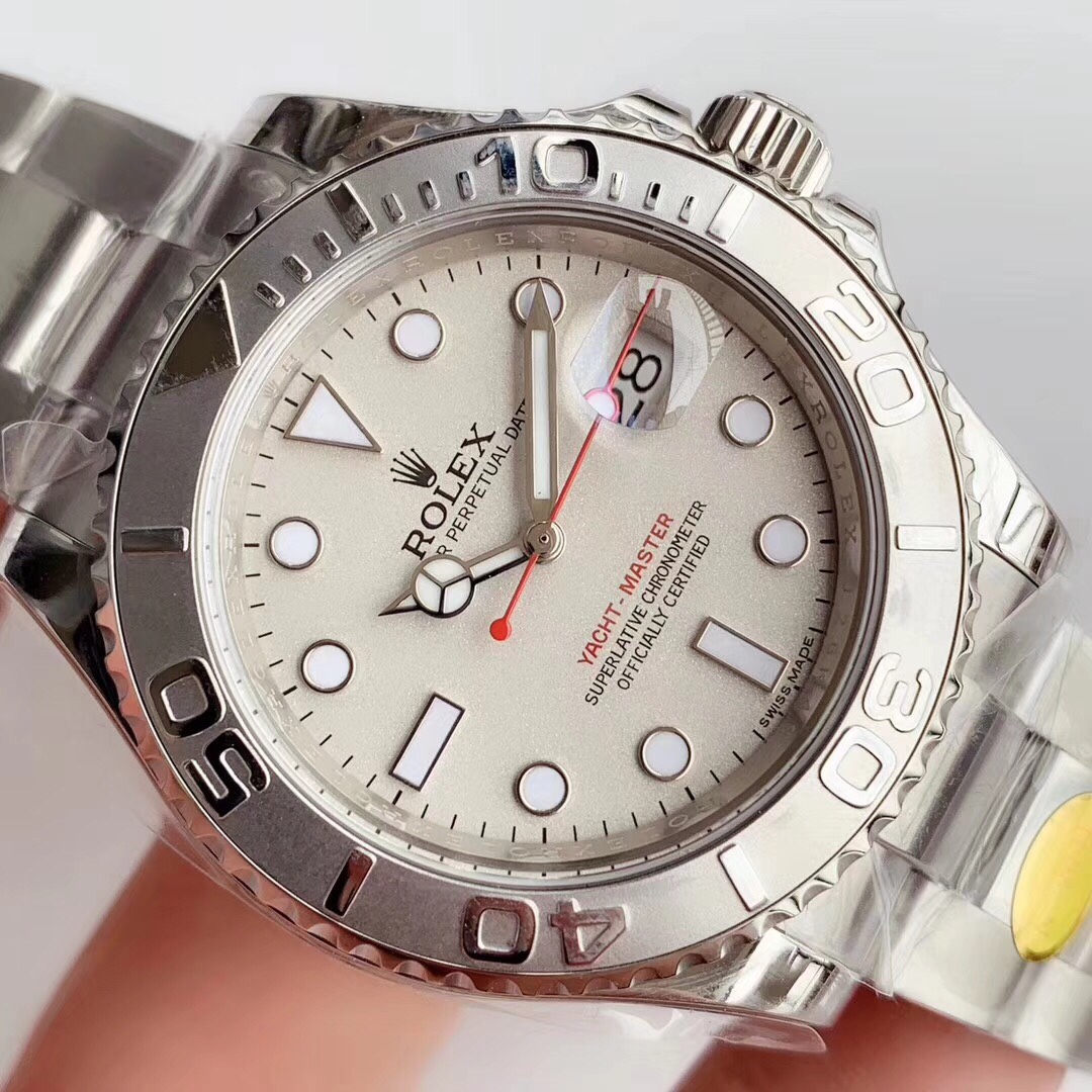 Rolex Yacht Master 16622 Silver Dial 40mm Mens Replica Ratch