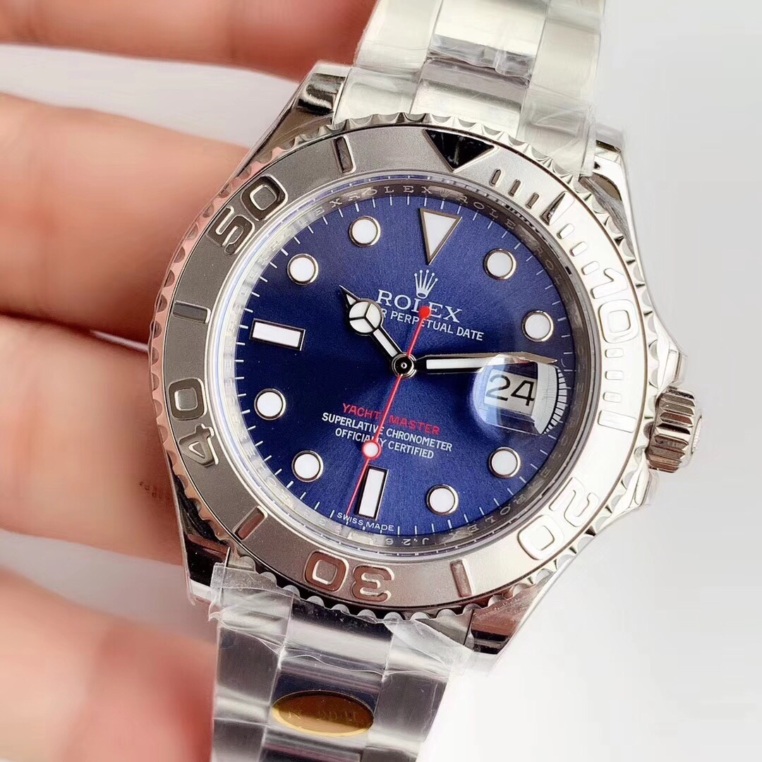 Rolex Yacht-Master 126622 Platinum Bezel Blue Dial 40MM Mens Replica Watch
