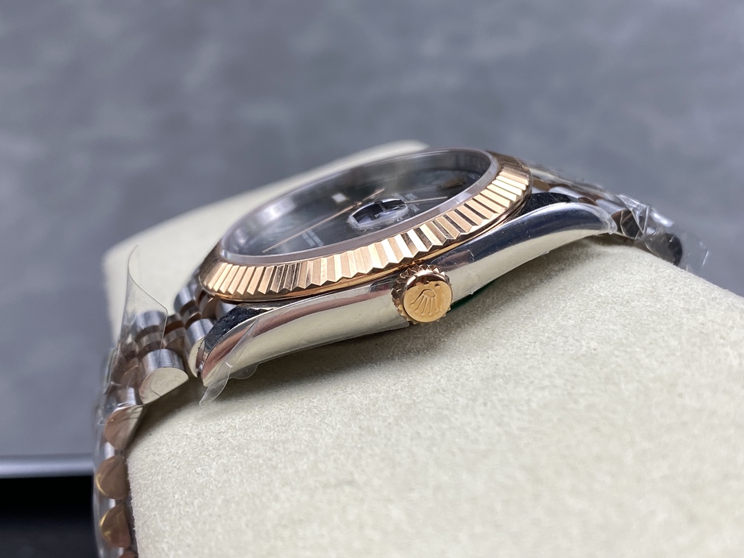 Replica Rolex Datejust 126231 0029 Slate Grey Wimbledon Roman Dial & Fluted Bezel 36mm