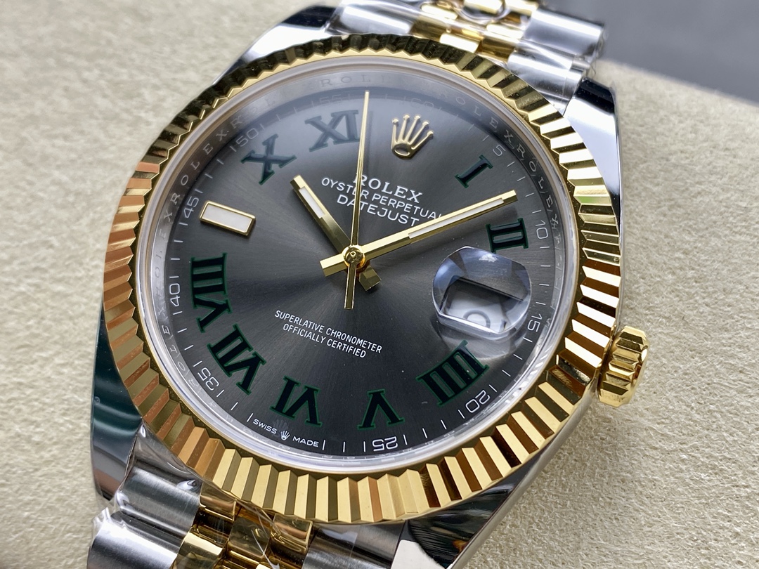 Rolex Datejust Two-Tone Steel Yellow Gold Fluted Bezel m126233 0035 36mm Unisex Replica Watch