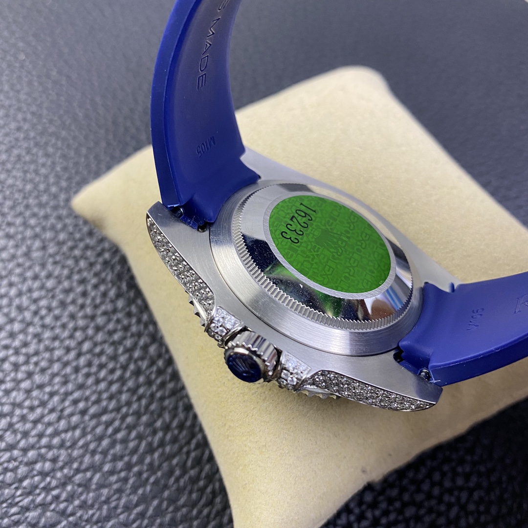 Rolex Submariner 116610 Diamond Case Blue Dial 40MM Men's Watch