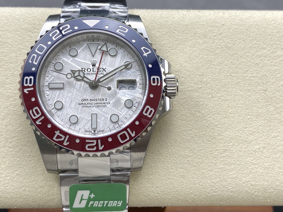 Rolex GMT-Master II 126719 0002 White Gold Meteorite Grey Dial 40mm Mens Replica Watch