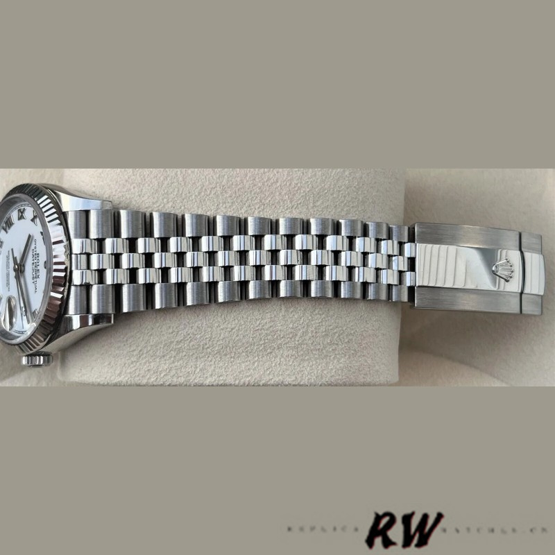 Rolex Datejust 126234 Fluted Bezel White Roman Dial 36MM Unisex Replica Watch