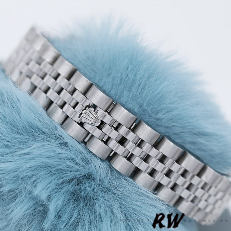 Rolex Datejust 179174 Concentric Circle Blue Dial Fluted Bezel 26MM Lady Replica Watch