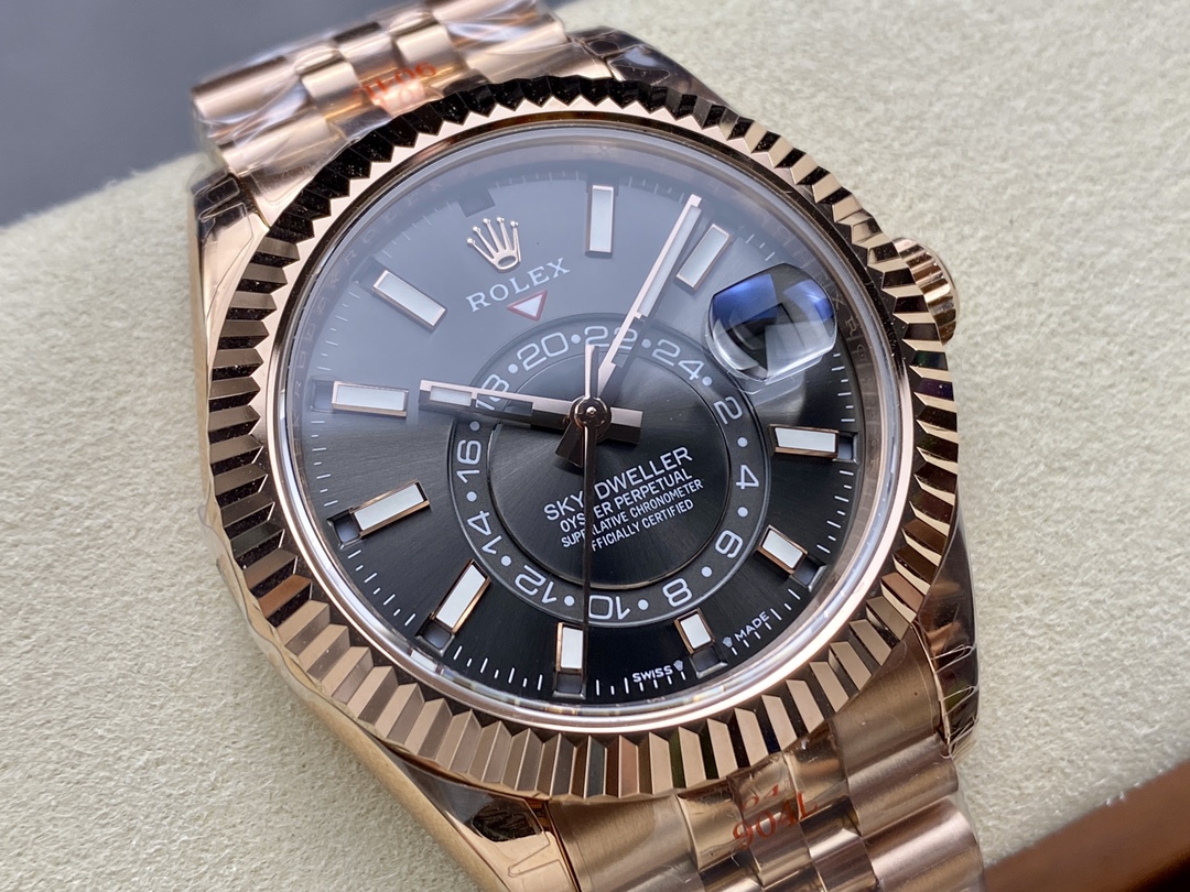 Rolex Sky Dweller 42mm Everose Gold and Slate Grey Dial M336935-0008
