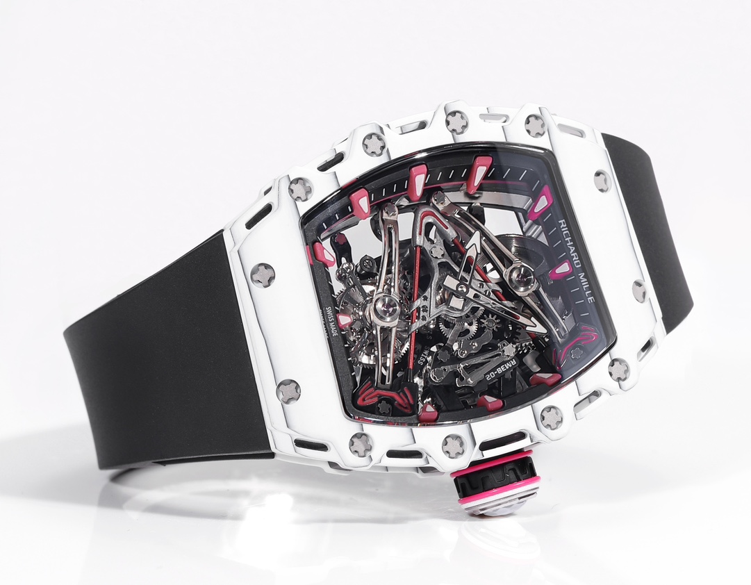 Richard Mille RM 38 02 Bubba Watson Tourbillon White Case Rubber & Fabric Strap
