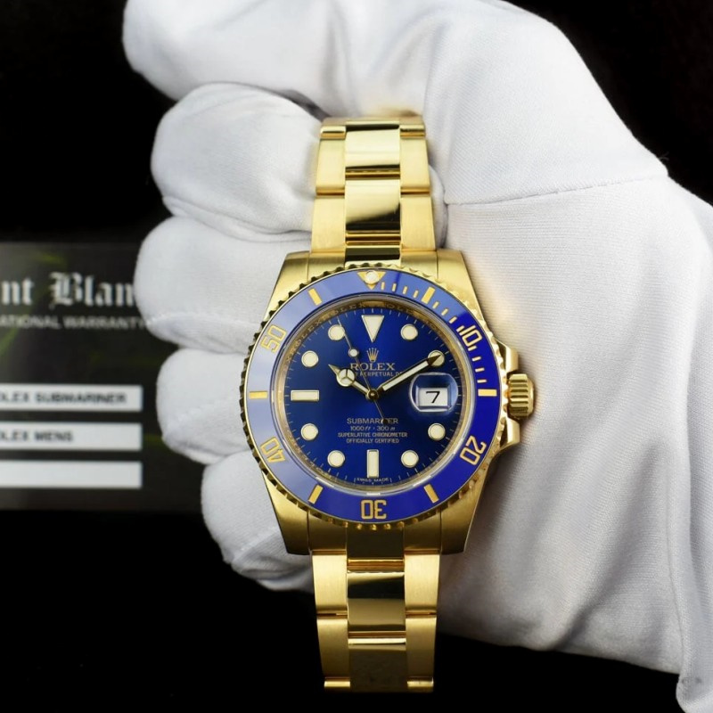 Rolex Submariner Date 116618LB Blue Dial 41mm Mens Replica Watch