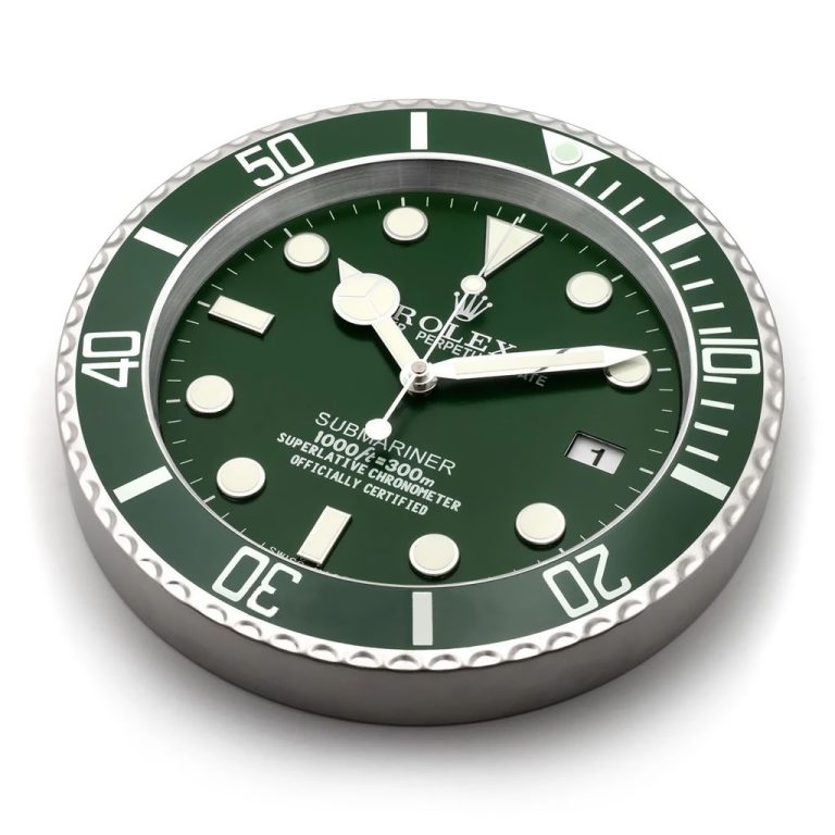 Rolex Submariner Green Wall Clock